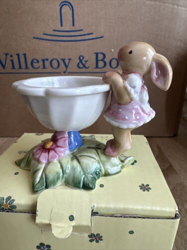 Villeroy Boch Bunny Family 🐰🌷Hasenmädchen Rosa Kleid  SELTEN Rarität OVP - Afbeelding 1 van 7