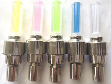 (1) LED Valve CAP Bike Bicycle Wheel Stem tire Motion el Neon Light FOR CYCLING