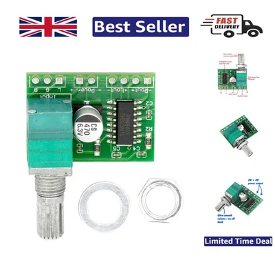 Adjustable Volume Mini 3W Amplifier Board for Portable Speakers & Headphones - Image 1 of 4