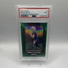 Panini 2024 Prizm Emergent Drake Maye #4 Green Prizm Rookie PSA 9 Patriots