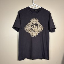 Vintage Lucky Brand The Beatles Shirt Mens Medium Made In USA Y2K Brown