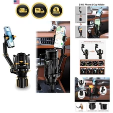 Car Phone Holder Cup Holder Mount Adjustable for Phones Drinks 5.31inch