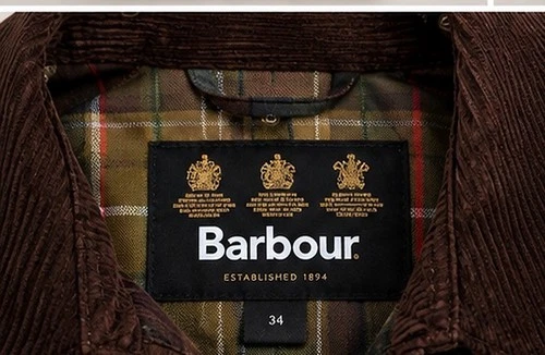 Barbour Classic Bedale Waxed Cotton Jacket Olive Lined Men's Size 34 image 7