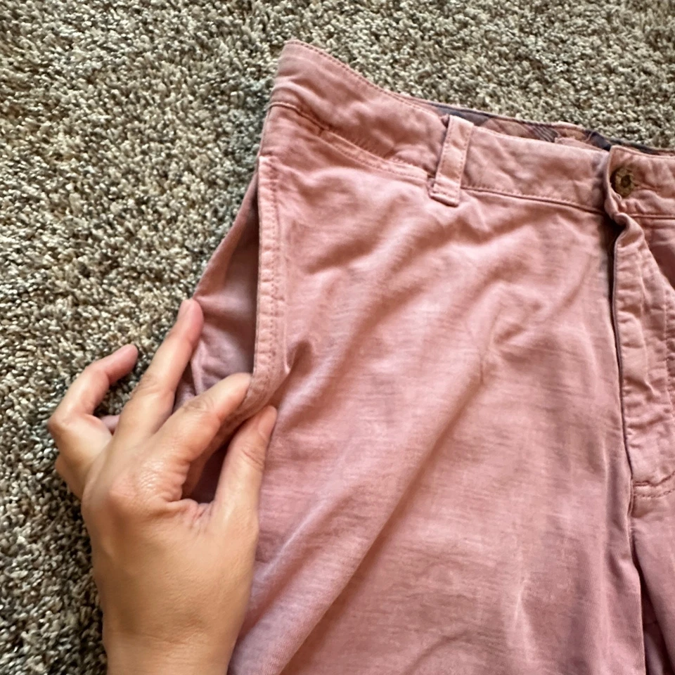 Pantalones Cortos TAILOR VINTAGE Rosa 100% Algodón Talla 32 Preppy Informales Clásicos Cómodos Foto 3 de 4