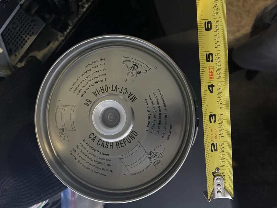 Rogue Ales Yellow Snow IPA Mini Keg Empty. NEW! never used. Collectible - Image 2 of 3