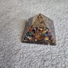 7 CHAKRA Mixed ORGONE Gemstone PYRAMID ORGONITE