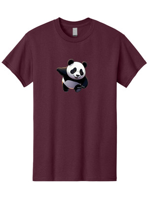 Panda-5 Mens Graphic Tee, 100% Cotton, Casual Summer Wear