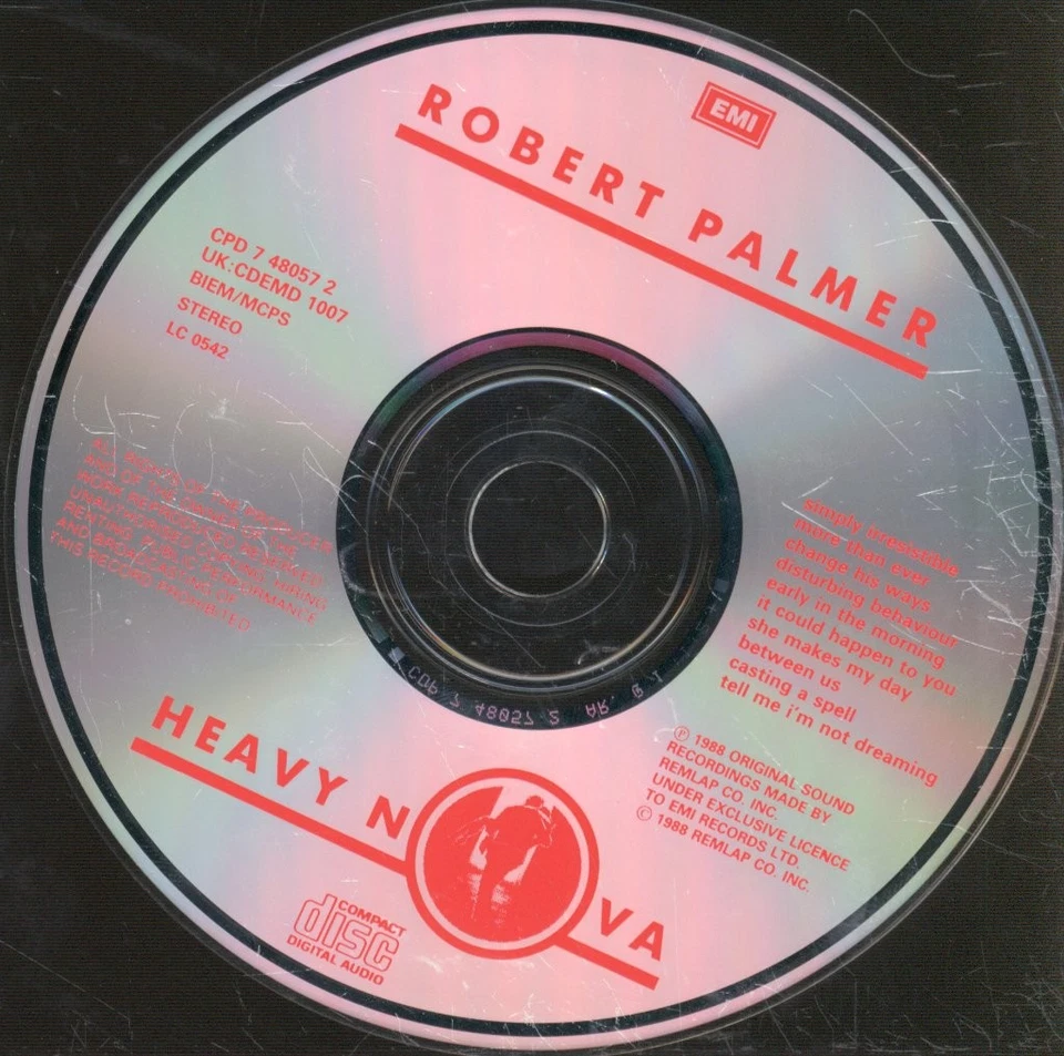 Robert Palmer Heavy Nova CD UK EMI CDP7480572 - Bild 3 von 3
