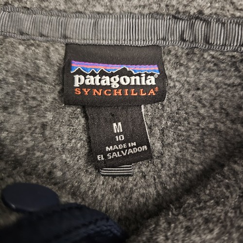 Patagonia Synchilla Snap T Pullover Youth Medium (10) Gray Blue Fleece - Picture 3 of 4
