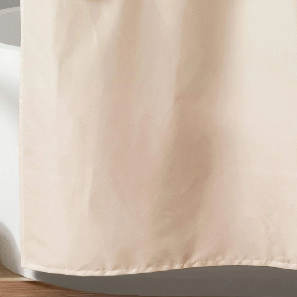 Lush Decor Lucia Shower Curtain - Fabric, Ruched, Floral, Textured Vintage Chic, - Image 4 of 4