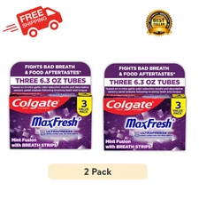 ( 2 PACK ) Colgate Max Fresh Knockout Toothpaste, Whitening Toothpaste