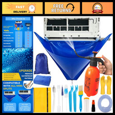18Pcs Mini Split Cleaning Kit with 2L Sprayer, Waterproof AC Bib  Storage Bag