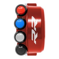 Gasbefehl + Integrierte Tastatur Jetprime Bmw S1000 Rr Rot 2015-23 Logo Rr