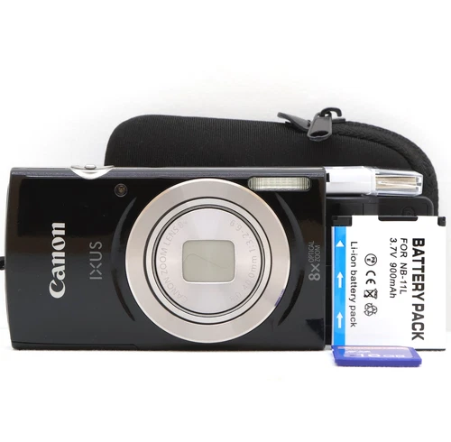 Canon IXUS 177 20.0MP Digital Camera Black Tested Complete Kit – Fast Post