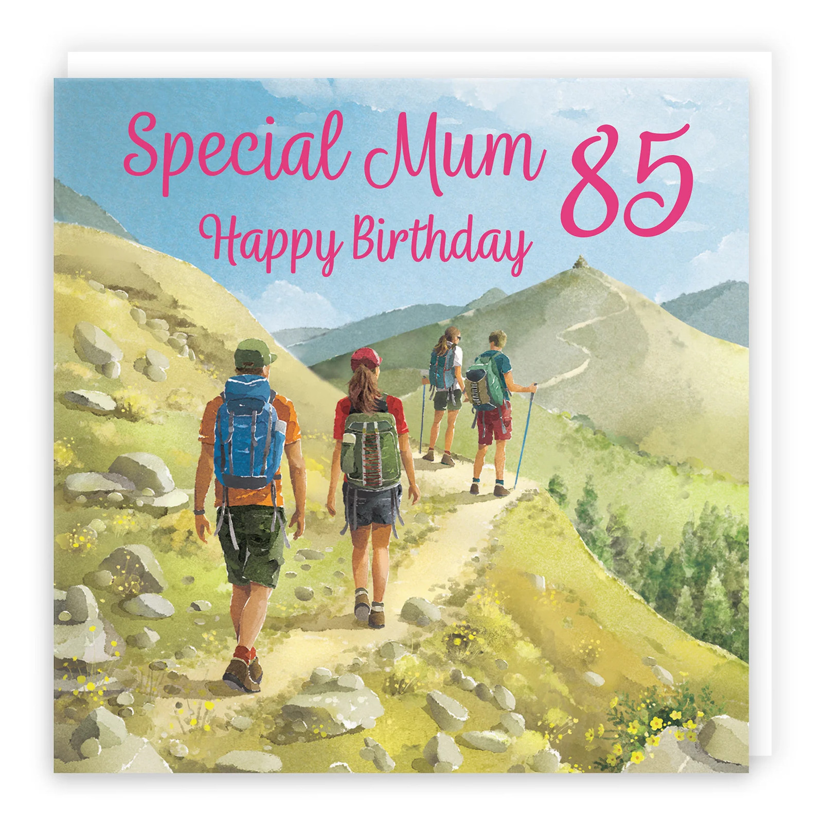85th Mum Walking Birthday Card Milo's Gallery