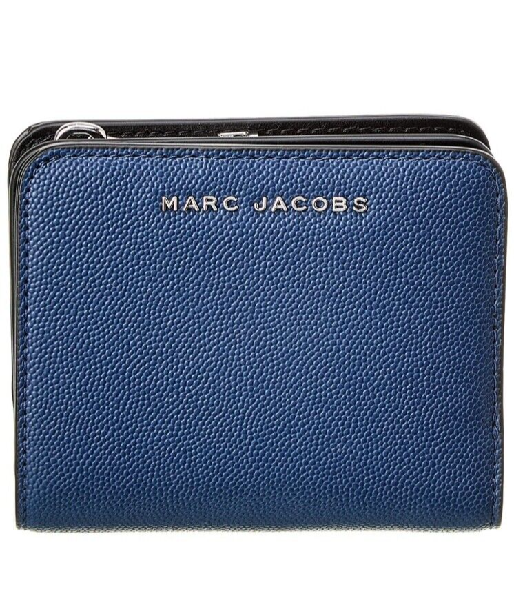 Marc Jacobs- Daily- Mini Compact Leather Wallet- Azure Blue