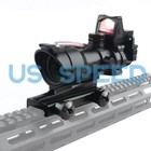 4x32 ACOG Optic Scope Reticle Fiber Red Illuminated Optic Sight With RMR