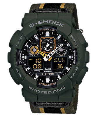 Casio GA-100MC-3A G-Shock x Military Cloth Men's Watch 4971850920755 | eBay