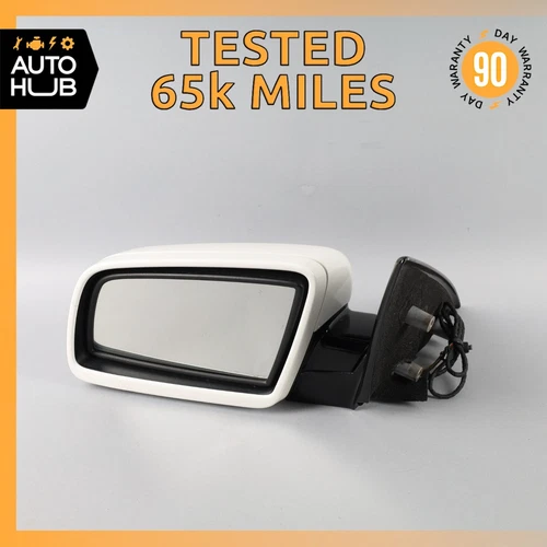 06-10 BMW E64 650i Left Driver Side Rear View Door Mirror Alpine White OEM 65k