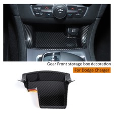 4x Center Gear Shift Storage Box Cover Trim For Dodge Charger 2011 Carbon Fiber 4x Center Gear Shift Storage Box Cover Trim For Dodge Charger 2011 Carbon Fiber