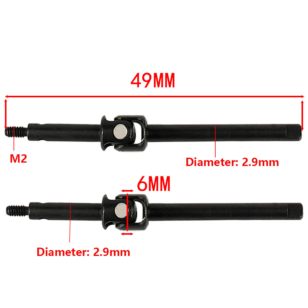【CPC-L24】fullswing3393286 Upgraded Steel Front Axle CVD Drive Shaft for 1/24 RC