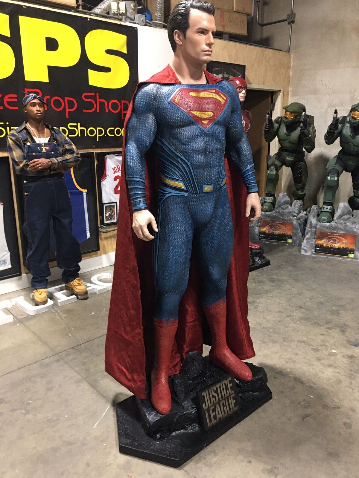 Life Size Justice League Superman Statue 1:1 Henry Cavill Full Size Prop