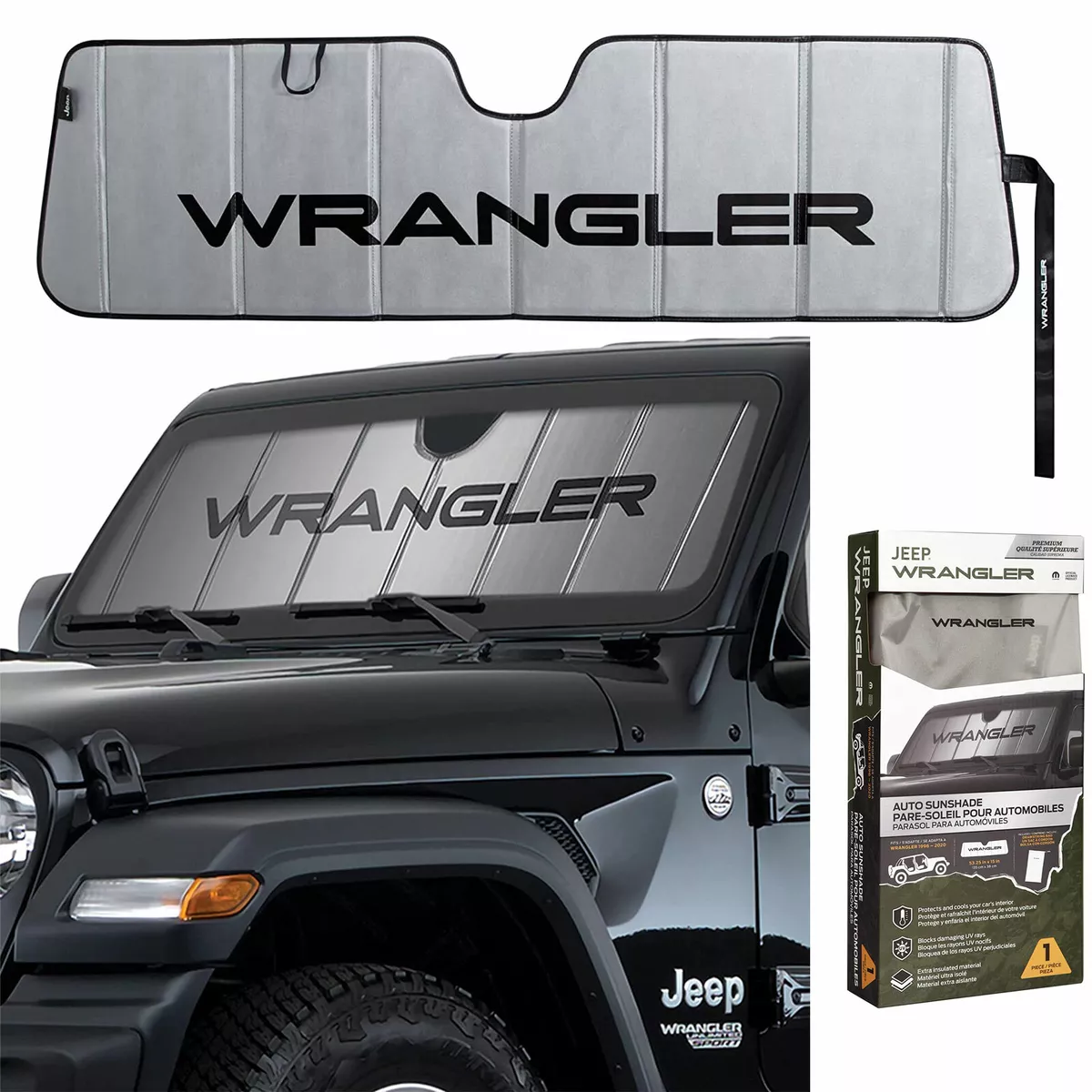Windshield shade 2024 for jeep wrangler