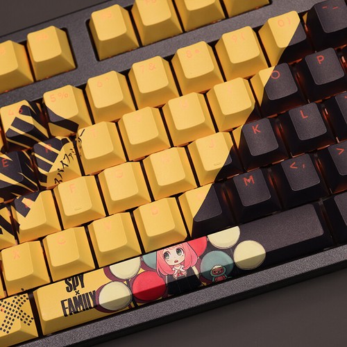 Anya Forger SPY×FAMILY Cartoon PBT Transparent Keycap Set Cherry MX 108 Keys - Picture 4 of 7