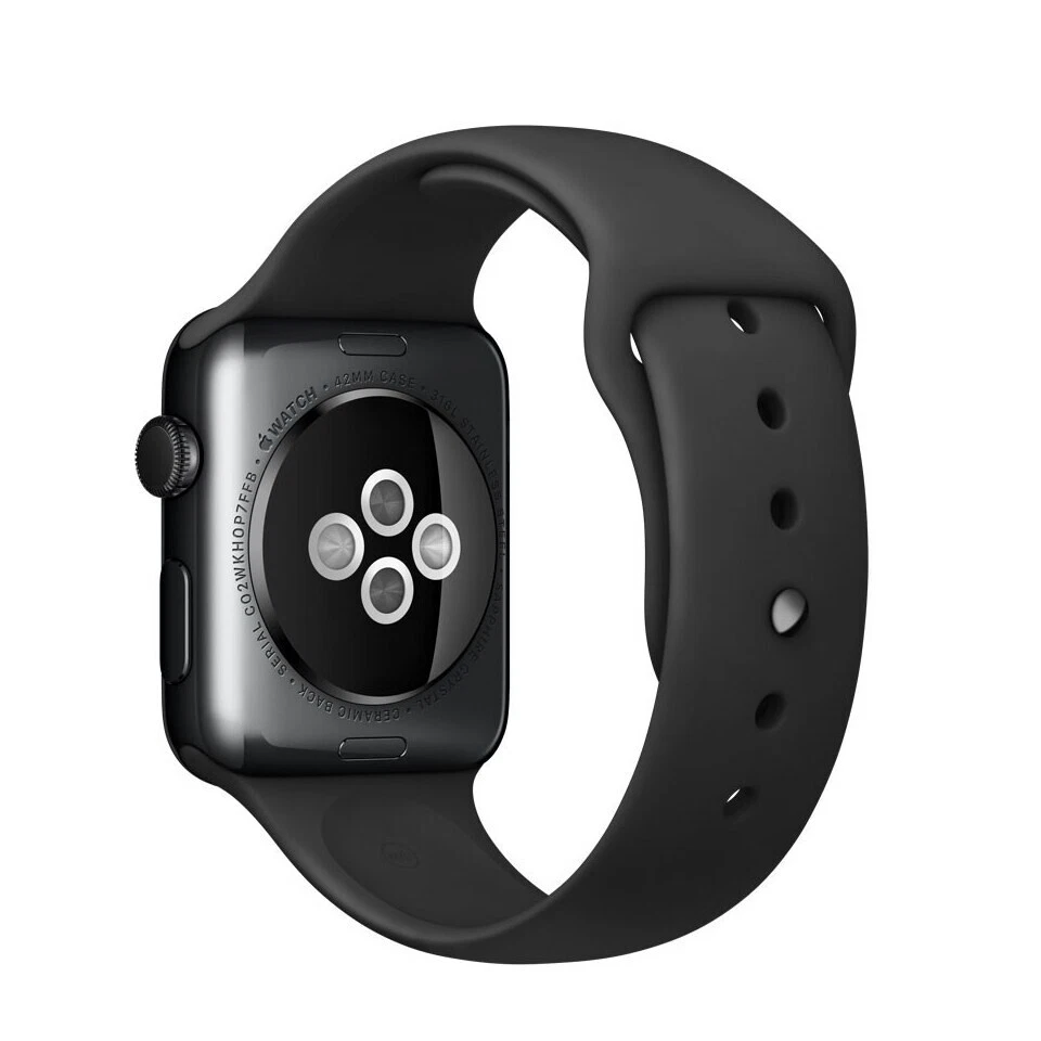 Apple Watch OS 1.0 - 316L Space Stainless Steel 42mm - black - Immagine 2 di 3