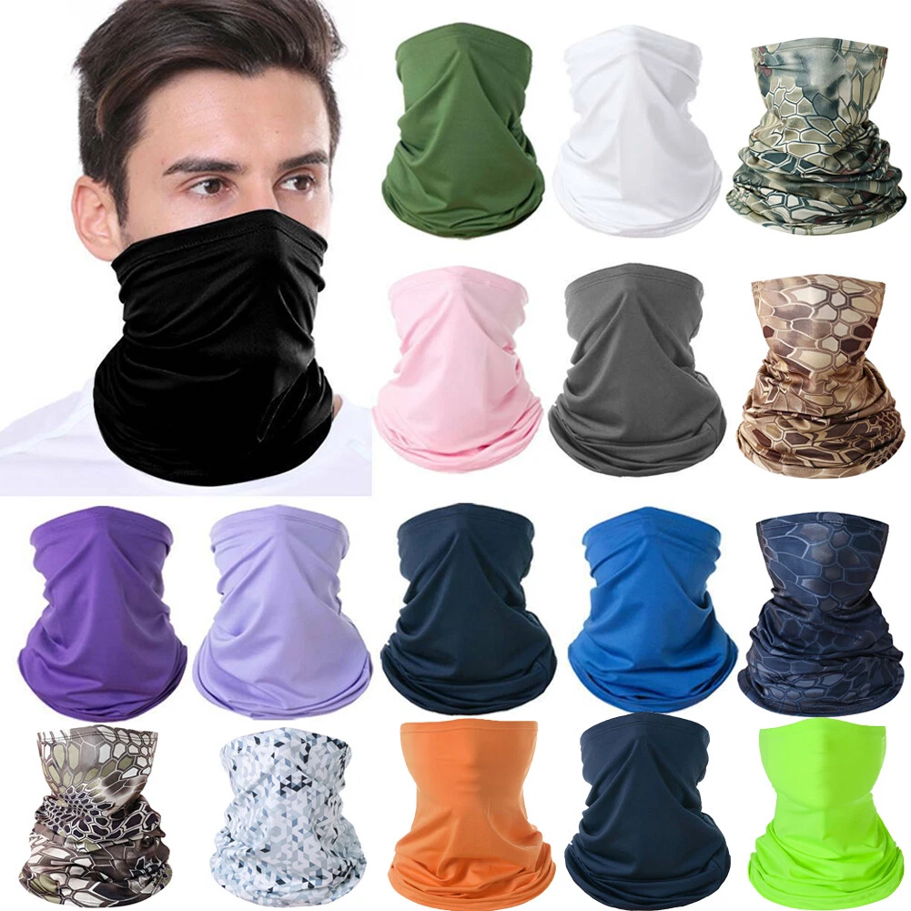 Balaclava Cycling Neck Tube Scarf Snood Face Mask Ice Silk Bandana Multi  Use | eBay