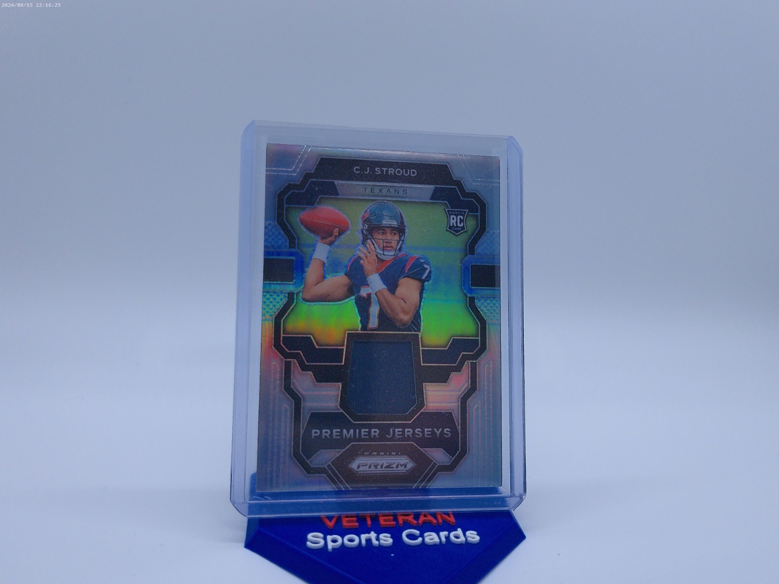 2023 PRIZM CJ STROUD PREMIER JERSEYS SILVER ROOKIE PATCH- TEXANS RC