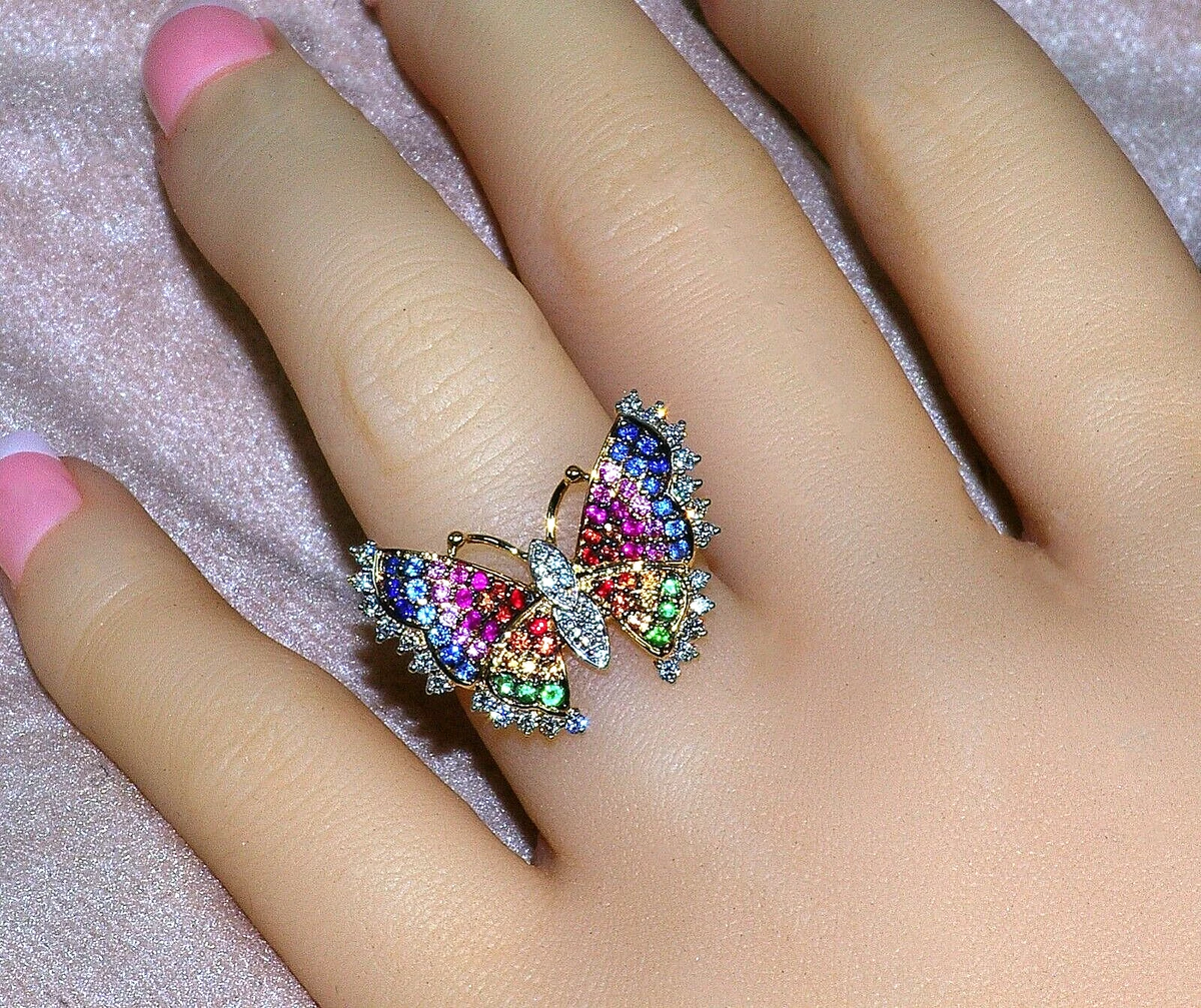 Beautiful butterfly best sale rings