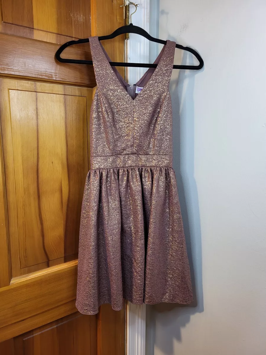 Juniors rose gold dress 2025