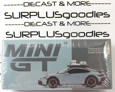 2024 Mini-GT Overseas Edition Shade Green Metallic PORSCHE 911 DAKAR #MGT00780-L