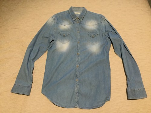 CAMICIA JEANS PAOLO PECORA MILANO OBVIOUS BASIC TAGLIA 41 BOTTONI MADREPERLA  | eBay