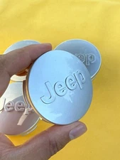 Jeep Set of 4 Silve 63 mm Wheel Center Caps Grand Cherokee Wrangler Compass 2.48