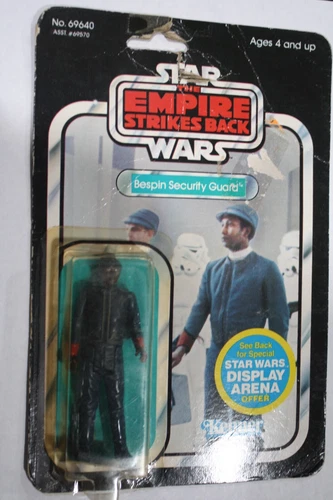 Star Wars Vintage Kenner MOC Bespin Security Guard ESB 45 back Card