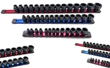42PC. 1/4",3/8",1/2"  Drive Nano Low profile Impact socket set METRIC w/ Holders