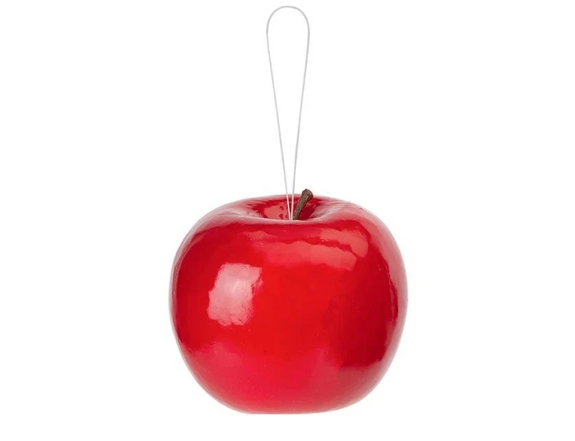 SOUTH EASTERN HORTICULTURAL Large Red Apple Christmas Tree Decorations / Ornaments 80mm Pack x4