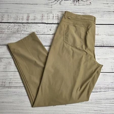 VRST Pants Men's 35x32 Slim Athletic Commuter Limitless Performance Khaki Tan