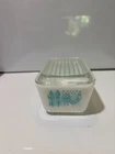 Vintage Pyrex 0502 Refrigerator Baking Dish W/Cover 7" X 4" Butterprint Rooster