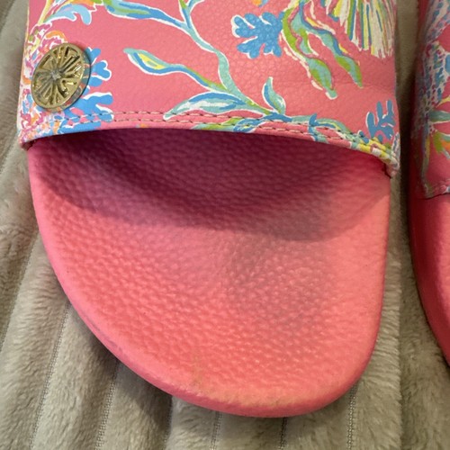 Lilly Pulitzer Womens Pink Size 9 Slides - Picture 3 of 13