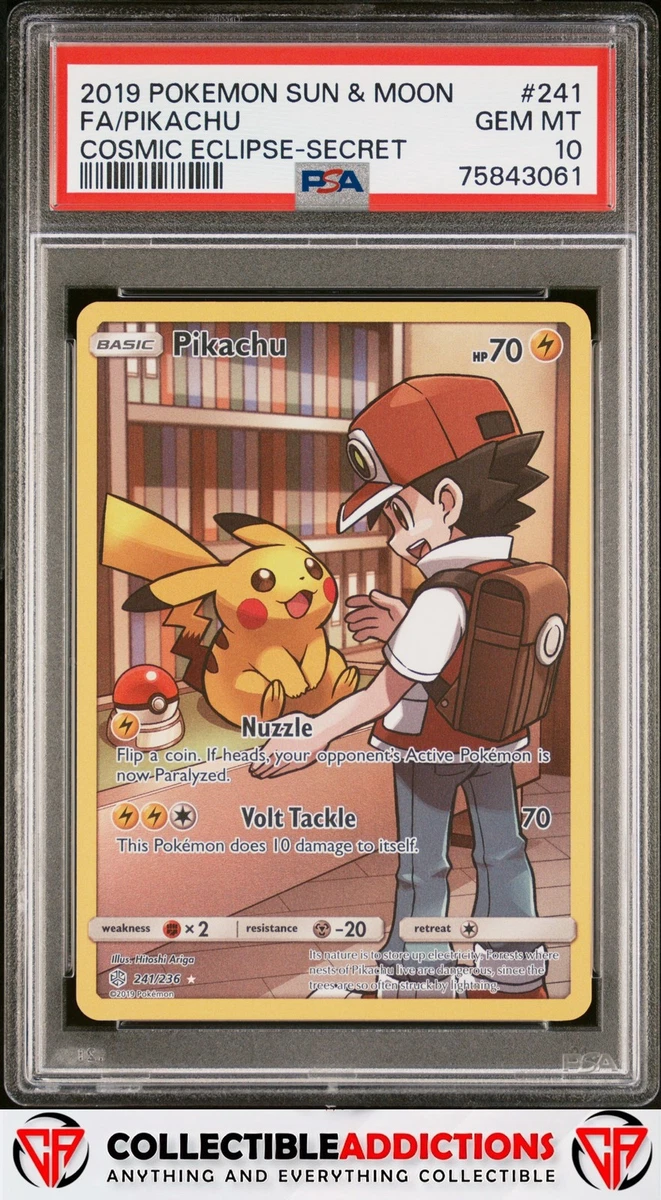 Pikachu Pokémon TCG Sun & Moon Secret Rare Individual Collectible