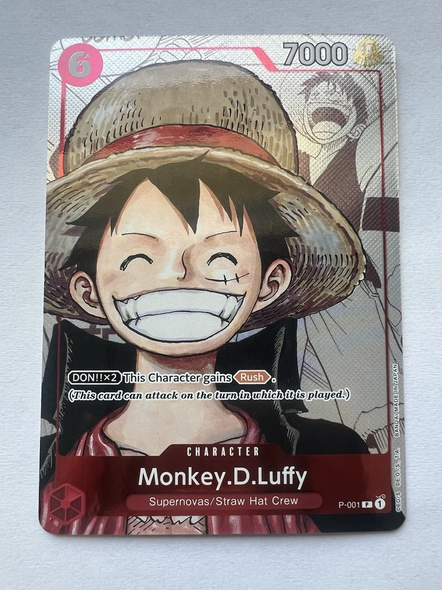 Monkey.D.Luffy (Alternate Art) P-001 One Piece Promotion Cards