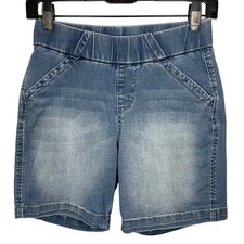 Jag Jeans The Classic Fit Blue Denim Cotton Blend Shorts Women's 2