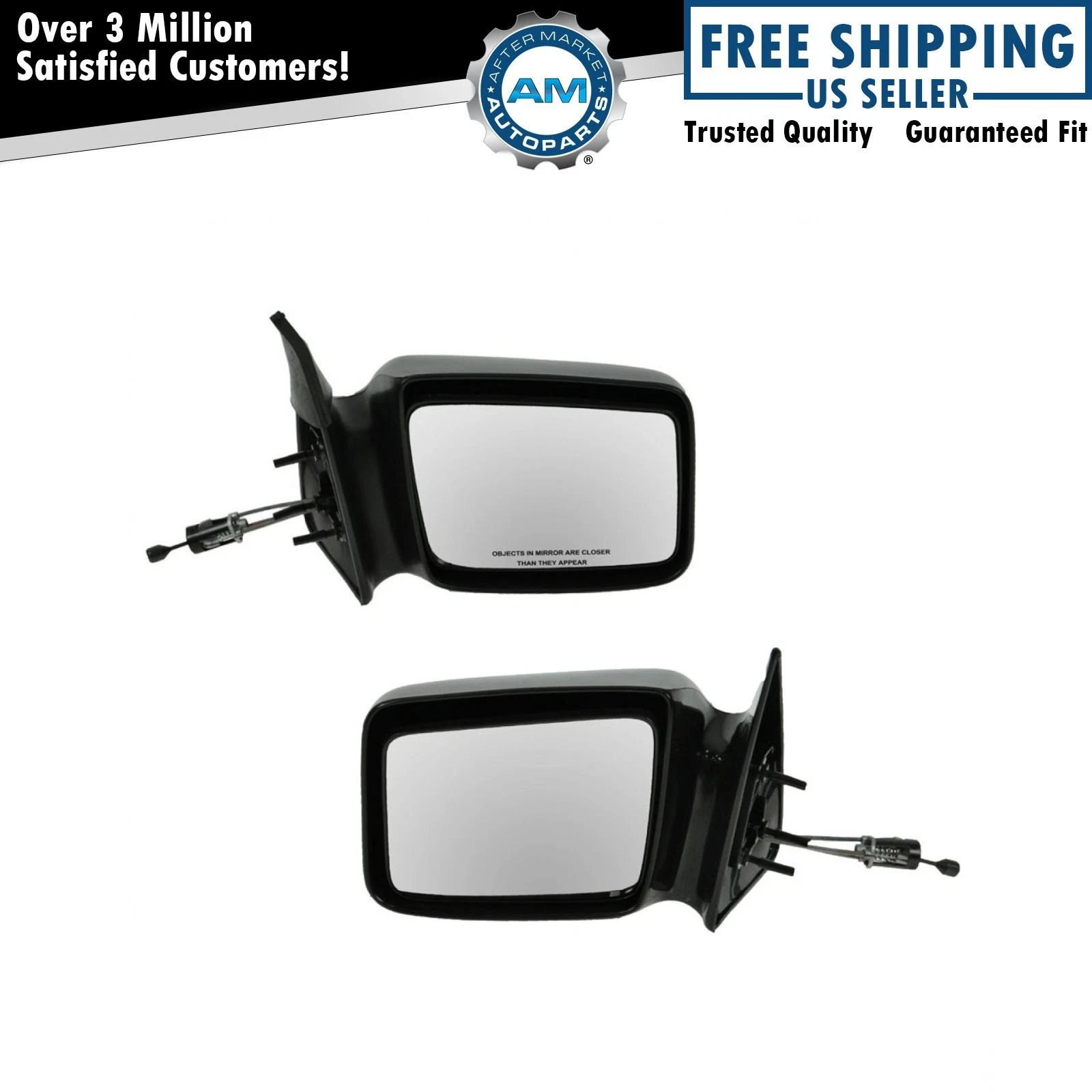 5x7 Manual Remote Side View Mirrors Left & Right Pair Set for 87-96 Dodge Dakota
Opens in a new wind