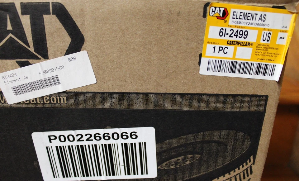 Fresh NEW US Made OEM CAT CATERPILLAR DC4 61-2499 Radial Seal Air Filter Element - Image 2 of 4