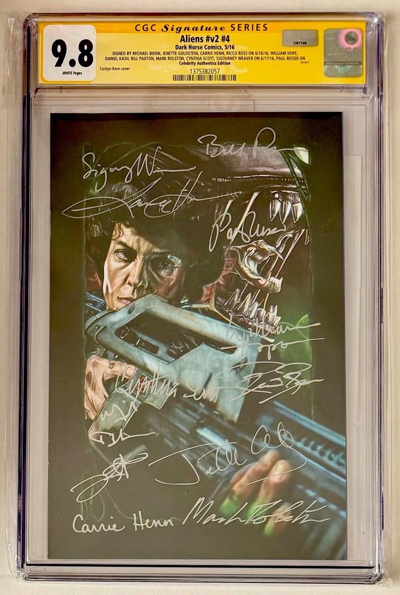 ALIENS v2 #4 • CGC SS 9.8 • SIGNED x12 • PHOTO COA's • CELEBRITY