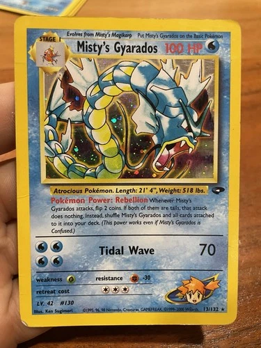 Pokémon TCG Misty's Gyarados Holo Rare Gym Challenge 13/132 Unlimited Edition