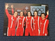 Vintage Fencing Poster Puma 1976 ‘equip suisse d’epee Bronce 1976’ (24x17 1/2)